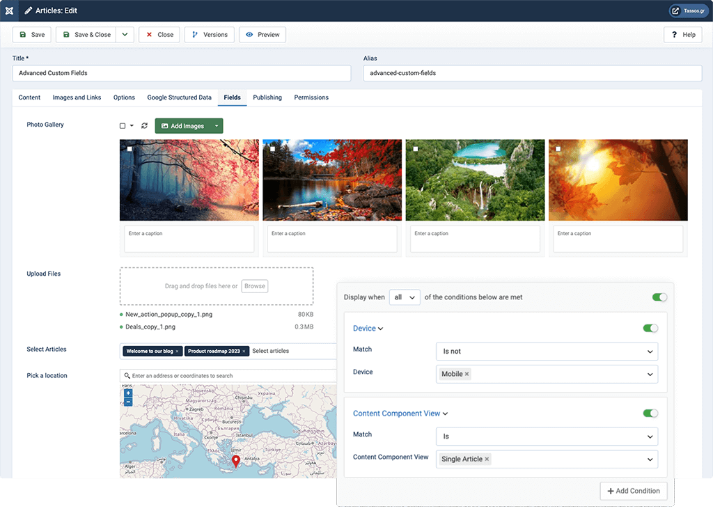 Advanced Custom Fields Pro - Joomla Extension
