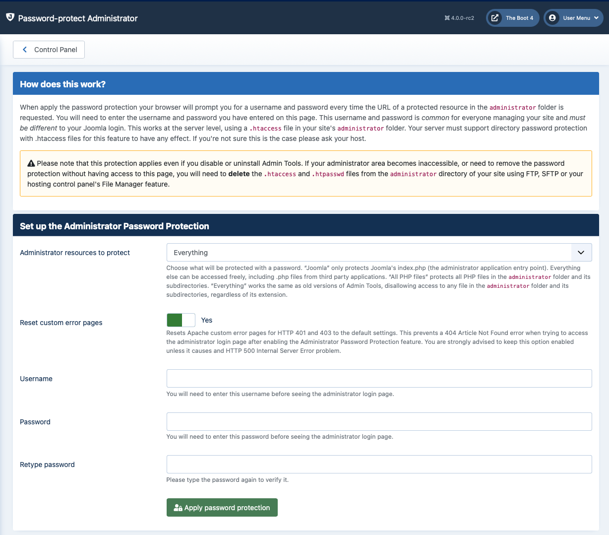 Akeeba Admin Tools Pro - Joomla Extension