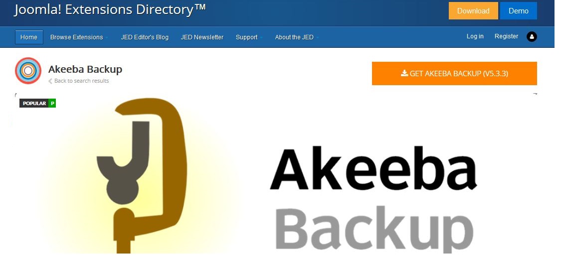 Akeeba Backup Pro - Joomla Extension