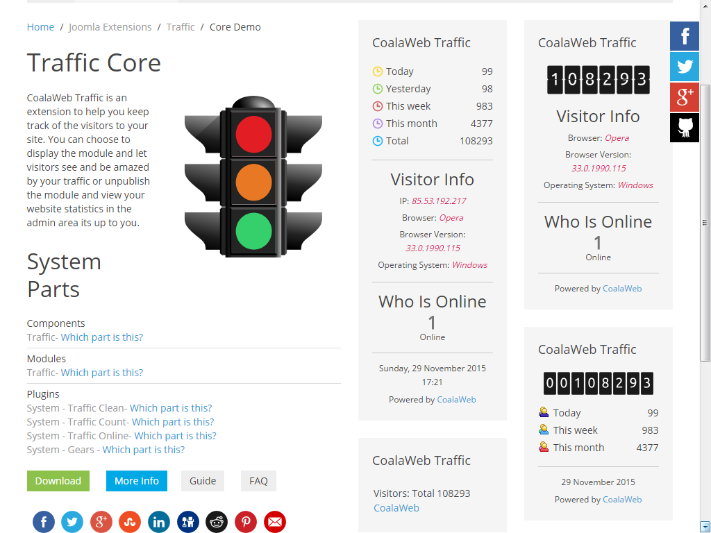 Coalaweb Contact - Joomla Extension