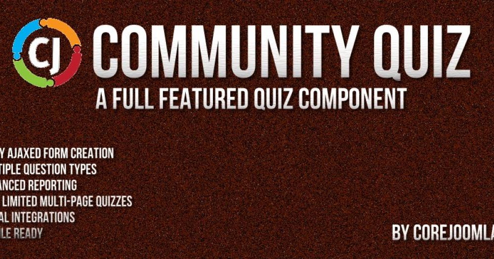 Community Quiz - Joomla Extension