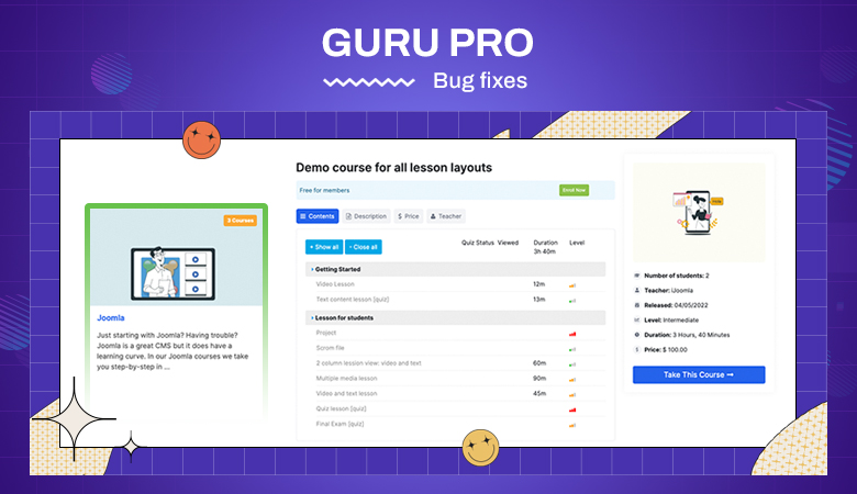 Ijoomla Guru Pro - Joomla Extension