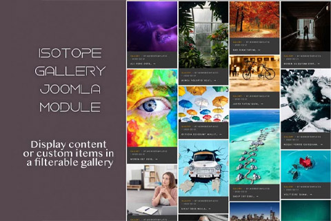 Isotope Gallery - Joomla Extension