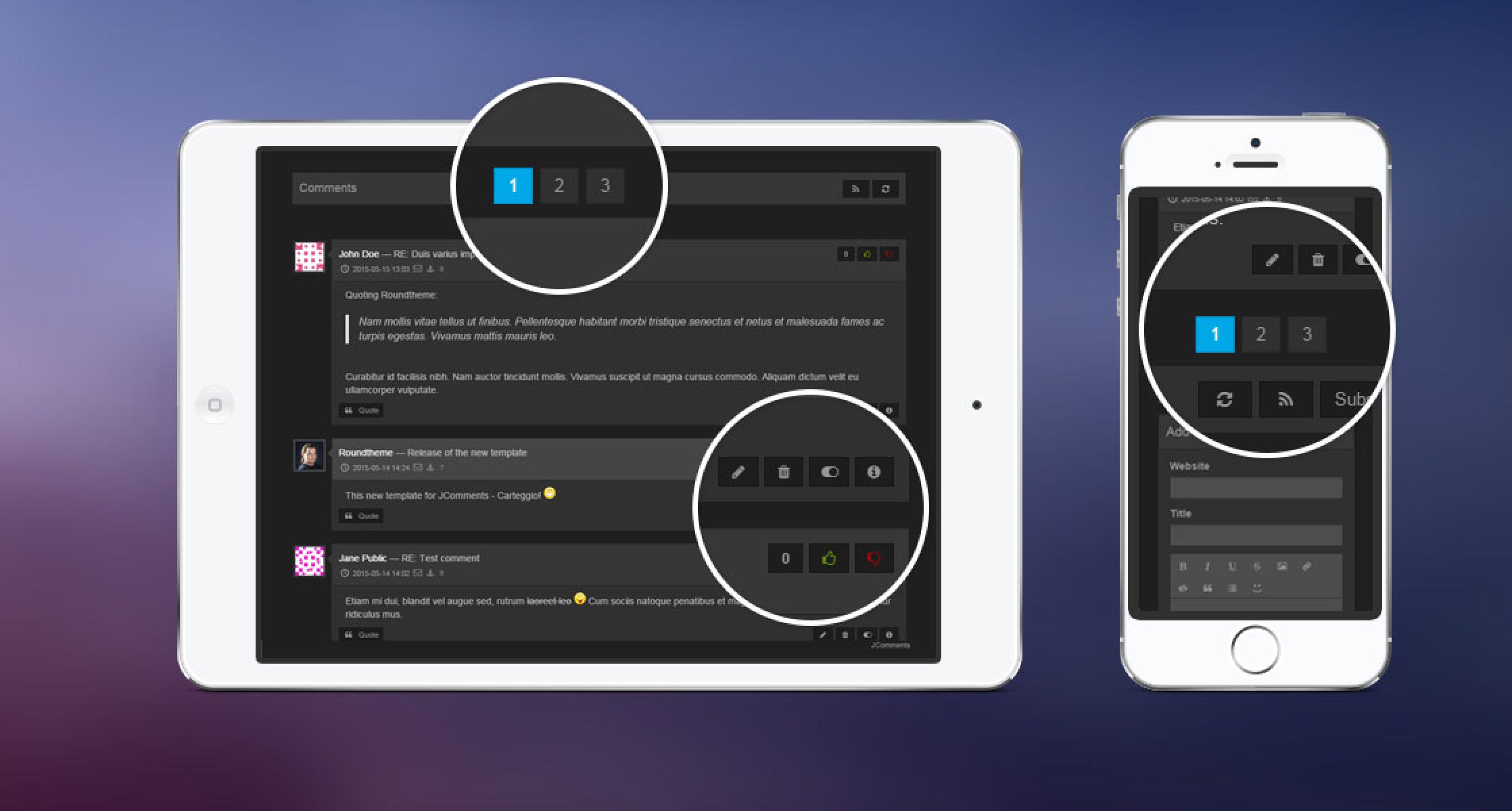 Jcomment - Joomla Extension
