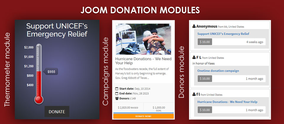 Joom Donation - Joomla Extension