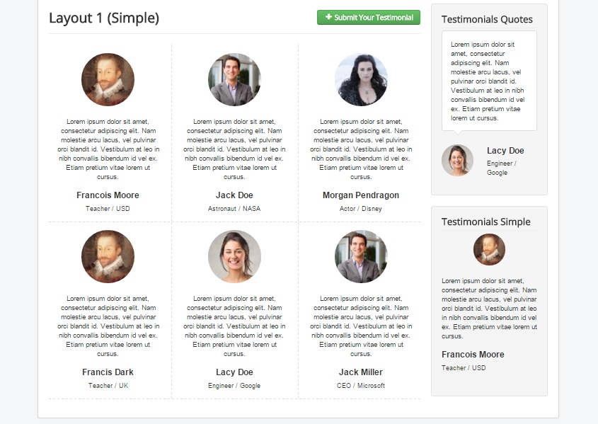 Joomtestimonials - Joomla Extension