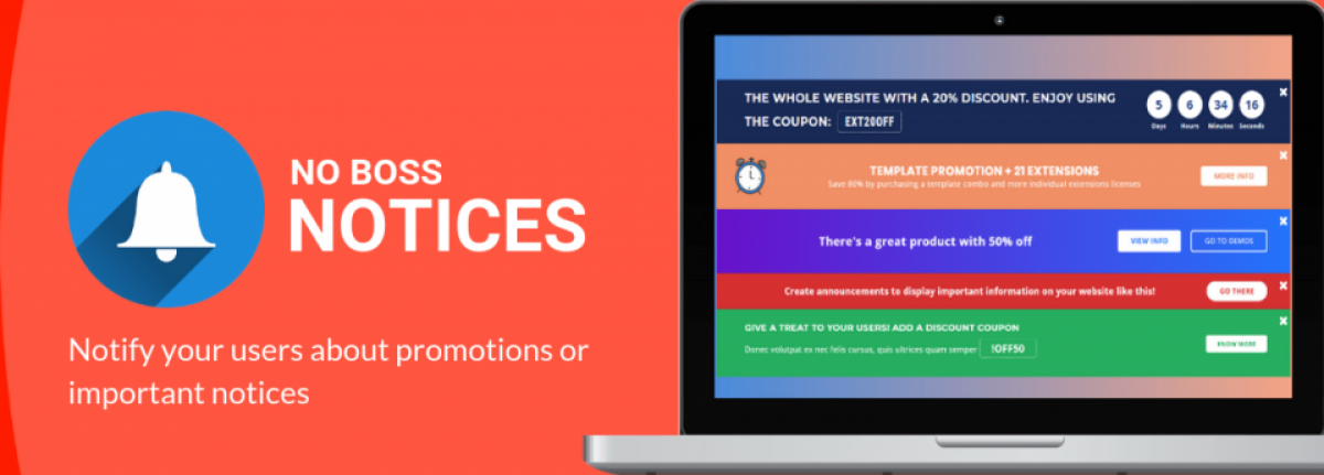 No Boss Notices Pro - Joomla Extension