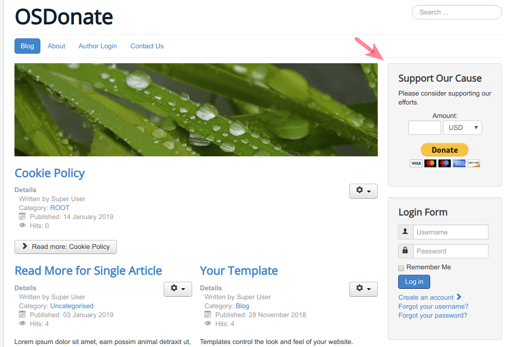 Osdonate Pro - Joomla Extension