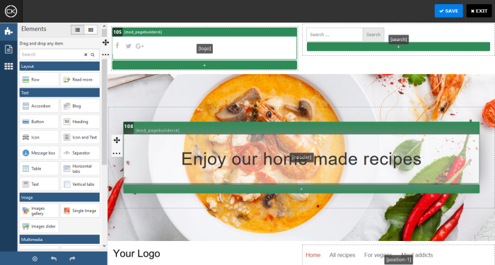 Page Builder Ck Params - Joomla Extension