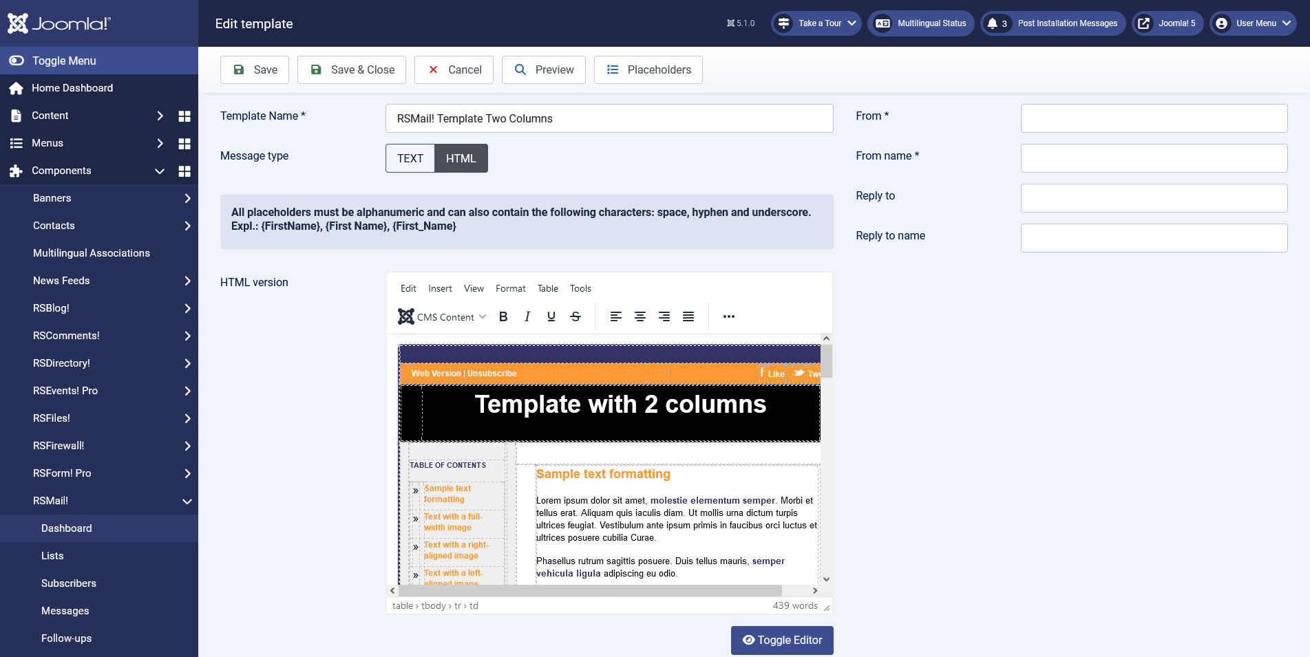 RS Mail - Joomla Extension