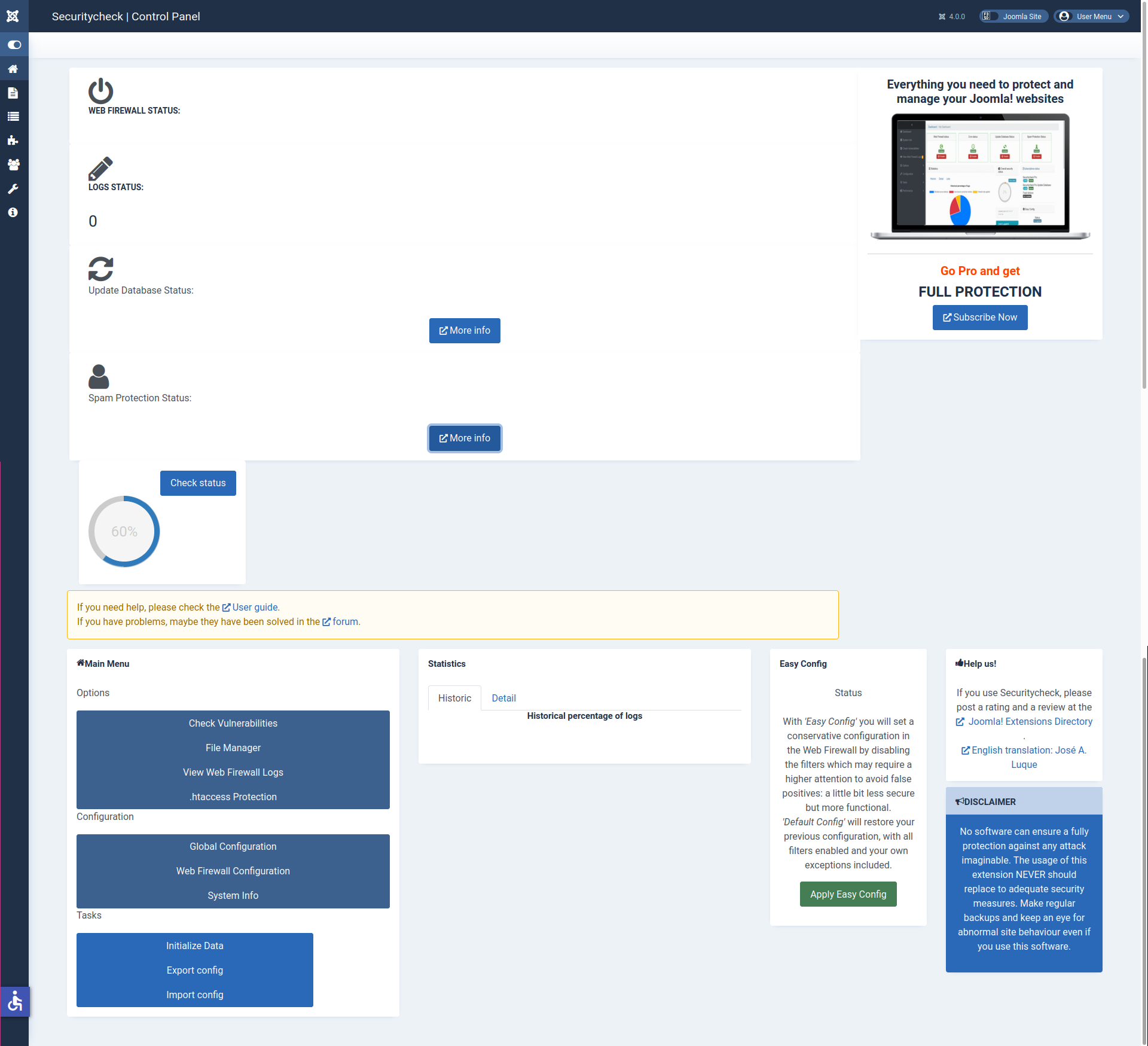 Securitycheck Pro - Joomla Extension