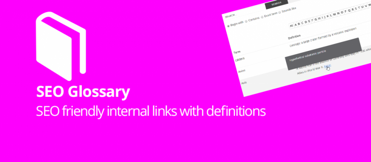 Seo Glossary - Joomla Extension