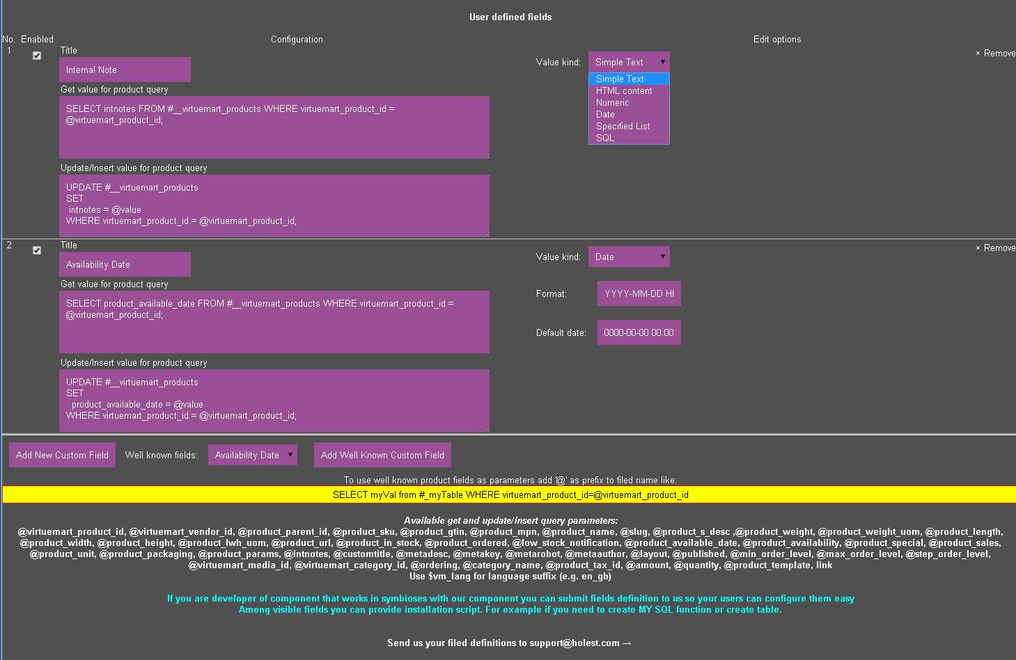 Virtuemart Excel-like Product Manager - Joomla Extension