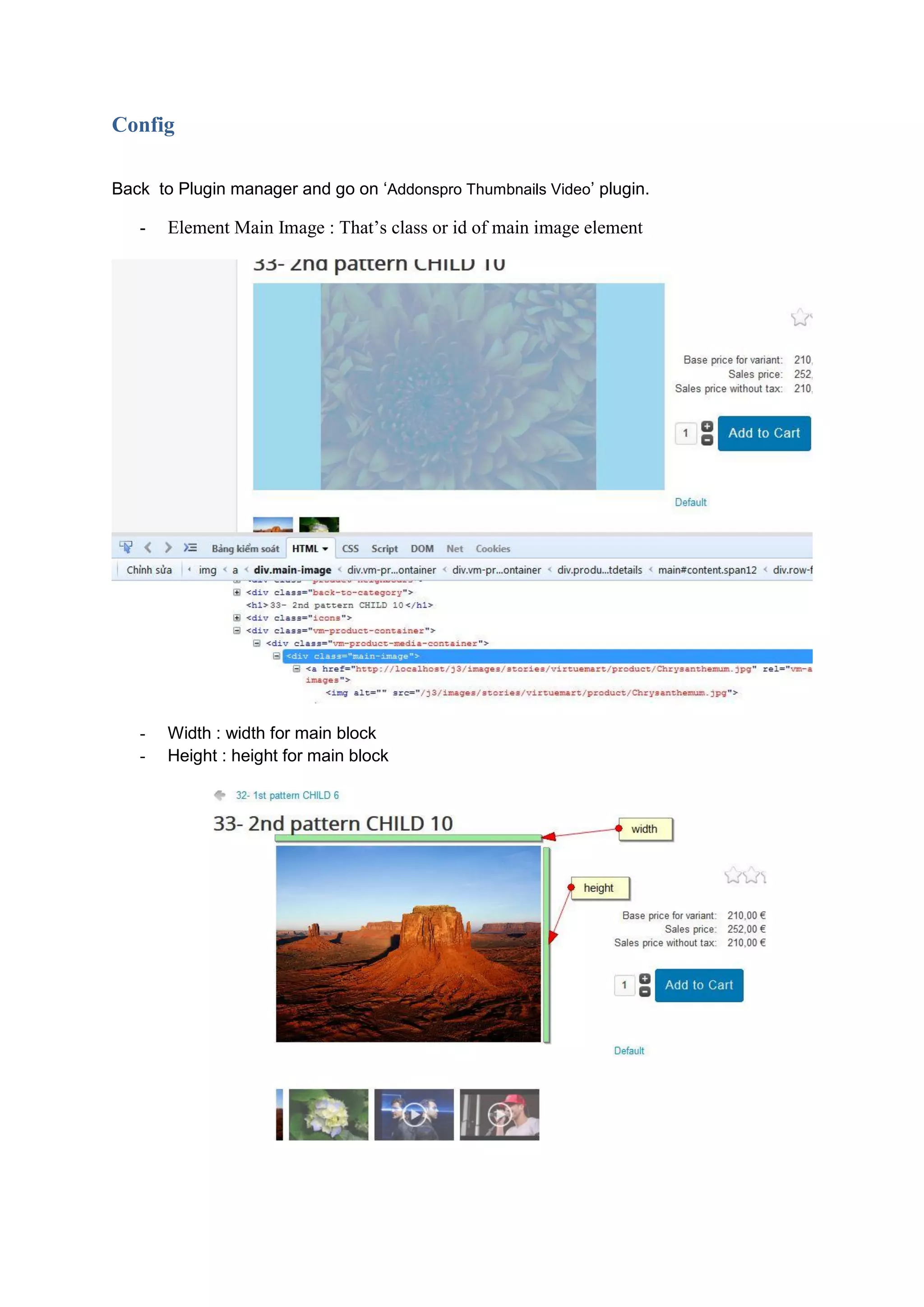 Virtuemart Product Thumbnails Video Advanced - Joomla Extension
