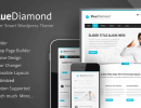 blue diamond responsive corporate wordpress theme backend intro