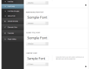 blue diamond responsive corporate wordpress theme backend sample font