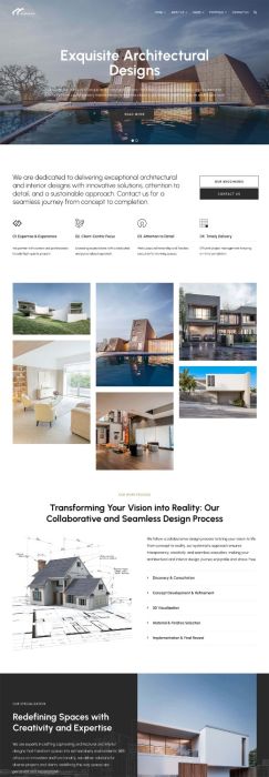 bungkoh modern joomla template for architects portfolio frontend layout and design