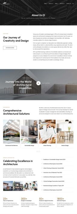 bungkoh modern joomla template for architects portfolio frontend sections