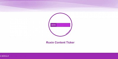 Ruxin Content Ticker Joomla Extension