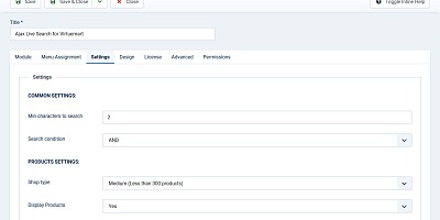 Ajax Live Search For Virtuemart - Joomla Extension