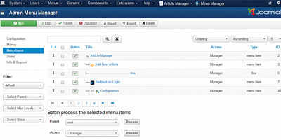 Admin Menu Manager Pro - Joomla Extension