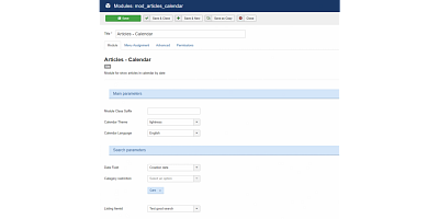Articles Calendar Joomla Extension