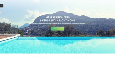 Wave - Fancy Swimming Pool Engineering Company Joomla Template