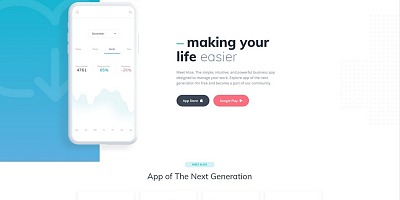 Alice - Mobile App Clean Joomla Template