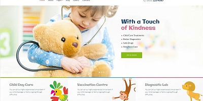 Kidsonet - Responsive Kids Medical Clinic Joomla Template