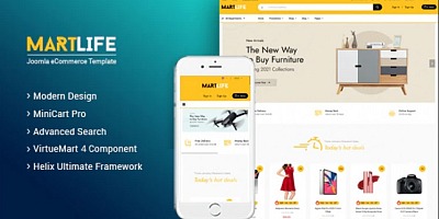 Smartaddons Martlife - Responsive Joomla Virtuemart Templates