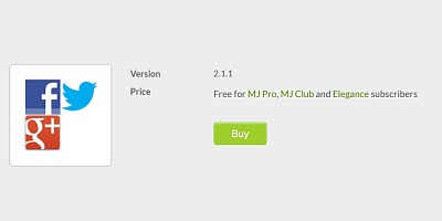 Social Buttons Mobile - Joomla Extension