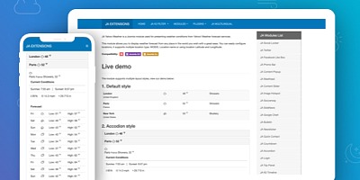 Ja Yahoo Weather Joomla Extension