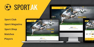 Sport.ak -soccer Club And Sport Joomla Template