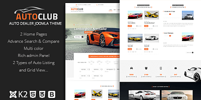 Theme Forest Auto Club -joomla Template