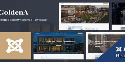 Theme Forest Goldena - Joomla Template
