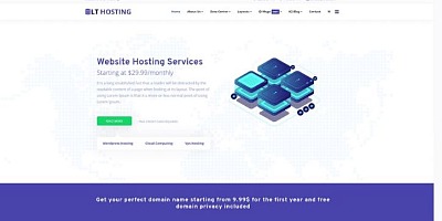 Lttheme Hosting - Joomla Template