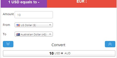 Sliding Universal Currency Converter Joomla Extension