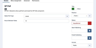 SP-polls - Joomla Extension