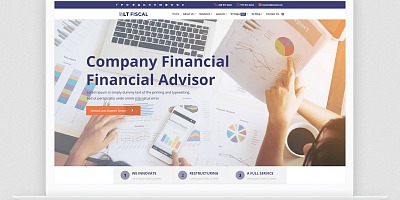 Lttheme Fiscal Onepage - Single Page Joomla Finance Template