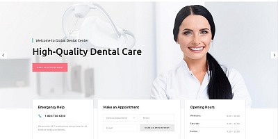 Global Dental Center - Dentistry Clean Usable Joomla Template