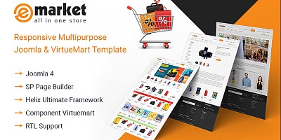 Smartaddons Emarket - Responsive Multipurpose Joomla & Virtuemart Template
