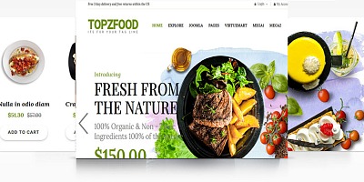 Smartaddons Topzfood - Joomla Template