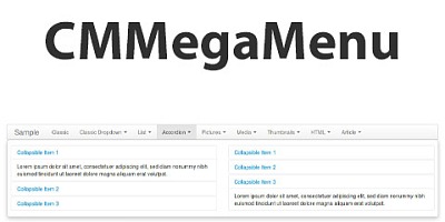 CM Mega Menu - Joomla Extension