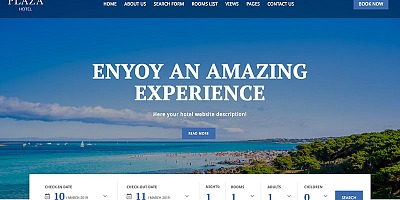 Plaza Joomla Template For Any Kind Accommodation
