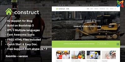 Construct - Construction Joomla Template