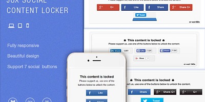 JUX Social Locker - Joomla Extension