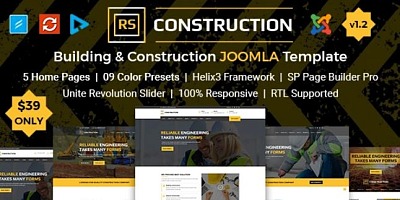 Theme Forest Rs Construction - Joomla Templates