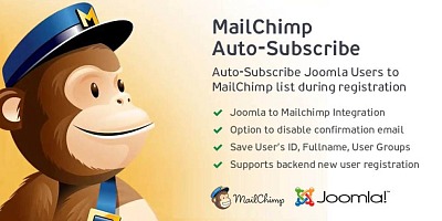 Mailchimp Auto-subscribe - Joomla Extension