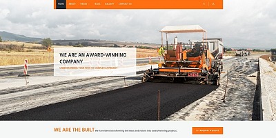 Roadline - Solid Road Construction Company Joomla Template