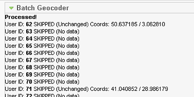 JS CB Batch Geocode - Joomla Extension